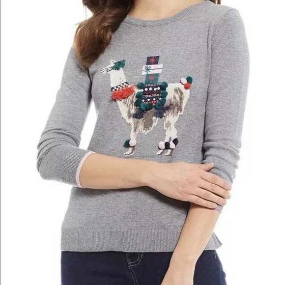 Joules grey festive llama sweater NWTS 10 🦙 - Picture 8 of 8